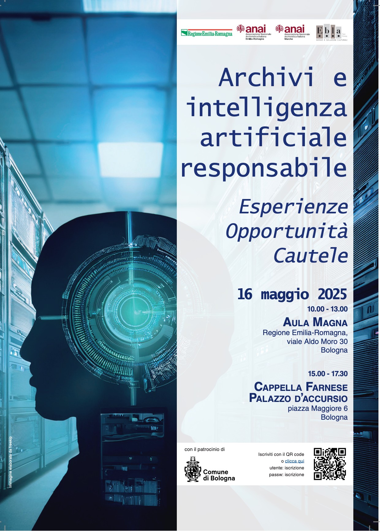 giornata di studi  "Archivi e intelligenza artificiale responsabile. Esperienze Opportunità Cautele" 