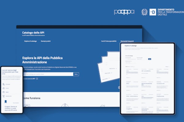 api.gov.it, catalogo pubblico delle API - immagine tratta dal sito del Dipartimento per la trasformazione digitale 