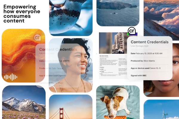 screenshot del video promozionale dello standard C2PA (Coalition for Content Provenance and Authenticity) screenshot del video promozionale dello standard C2PA (Coalition for Content Provenance and Authenticity)