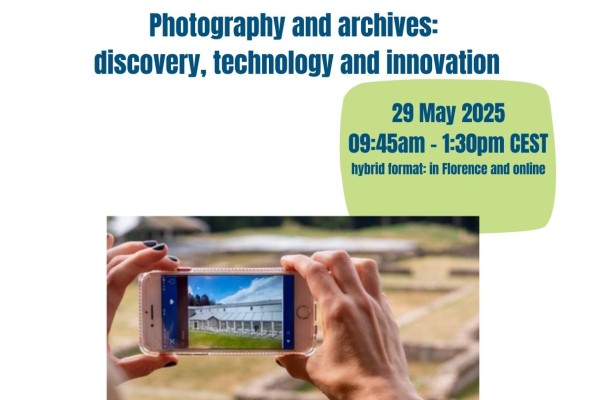 "Photography and archives: discovery, technology and innovation"