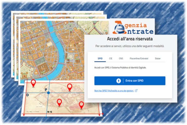 Servizio online "Consultazione dei fogli di mappa catastale" - immagine tratta dal sito Fisco Oggi