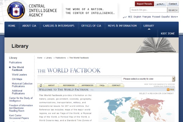 CIA World Factbook — immagine via Wikimedia