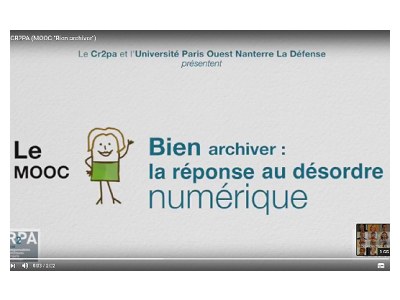 corso MOOC: “Bien Archiver: la réponse au désordre numérique”