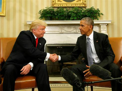 l'incontro Obama Trump