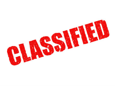 Classified - foto via Pixabay (bit.ly/2pSj5W1 - CC0 1.0)