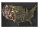 Portrait U.S.A. - mappa realizzata dal National Geographic nel 1976