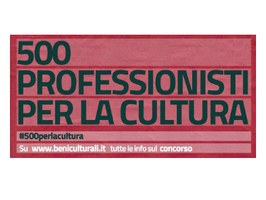 bando 500 professionisti per la cultura