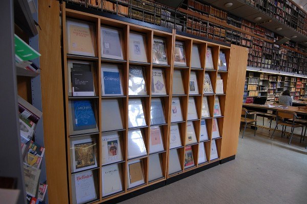 Biblioteca comunale dell'Archiginnasio di Bologna, Emeroteca - foto tratta dal sito della biblioteca