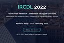 IRCDL 2022 avvia la candidatura dei call for papers della sua 18esima edizione