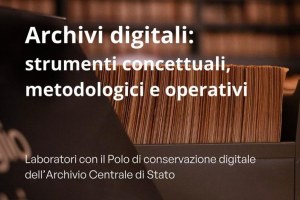 Archivi digitali: a novembre in programma un ciclo di laboratori