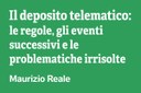 Il deposito telematico