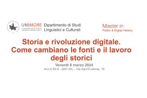 Rivoluzione digitale e ricerca storica: online la registrazione di una giornata di studi