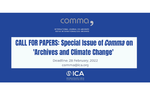 Call for paper: Archives and Climate Change