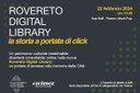 Giovedì 22 febbraio la presentazione del progetto Rovereto Digital Library