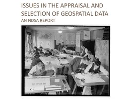 Issues in the Appraisal and Selection of Geospatial Data