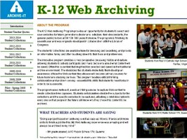 K-12, in America il Web Archiving parla il linguaggio dei più giovani