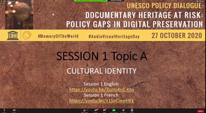 Online i video e altri materiali del webinar “Documentary Heritage at Risk: Policy Gaps in Digital Preservation”