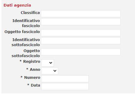 dati registrazione vuoti